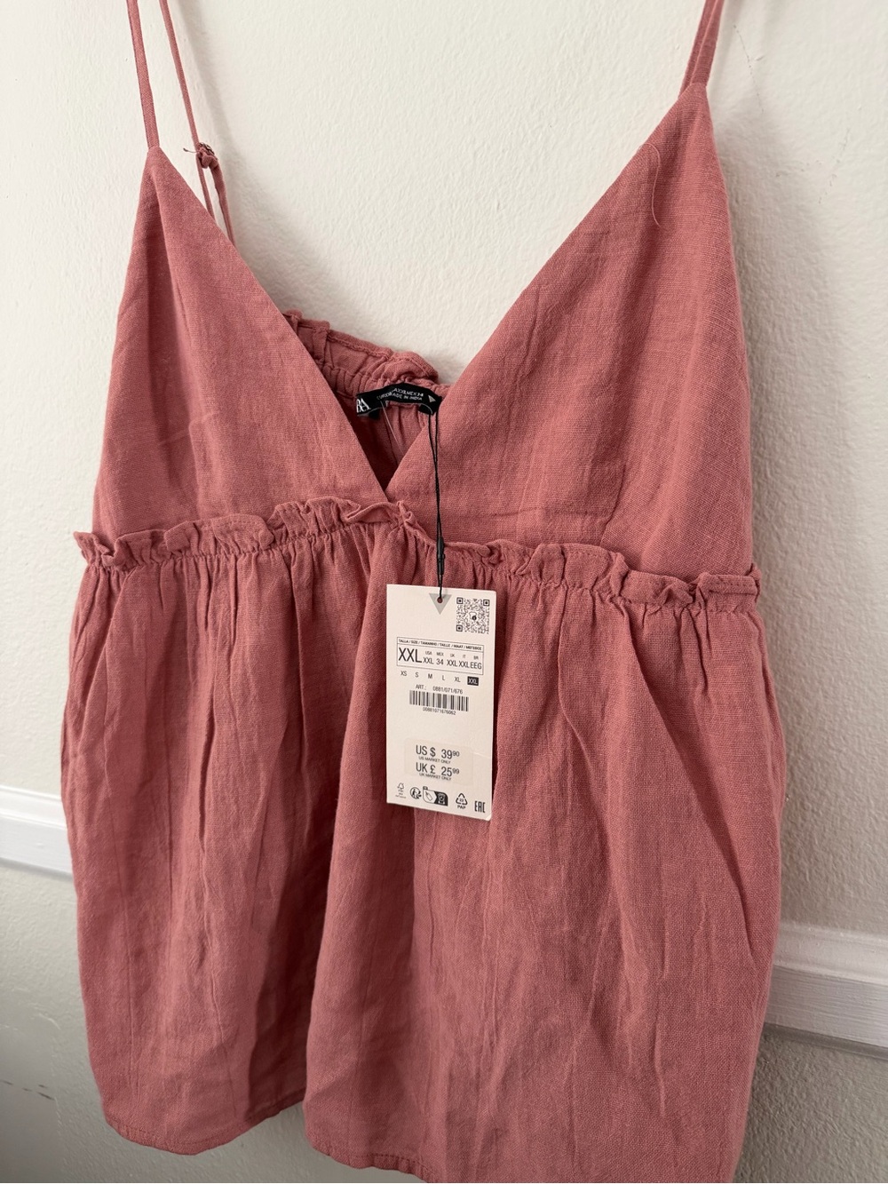 ZARA Ruffled Strappy Top - Picture 3 of 5